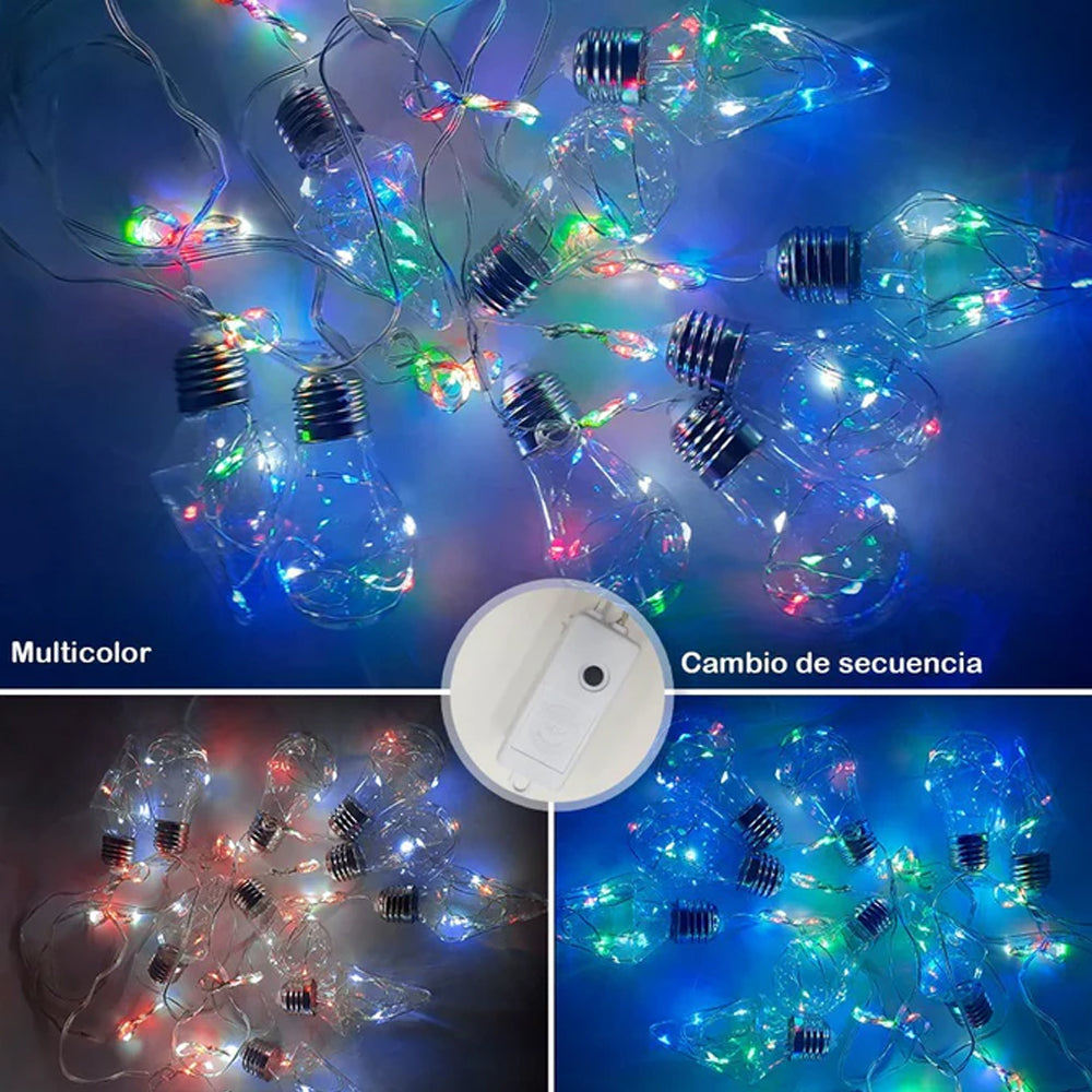 CORTINA DE LUZ LED NAVIDAD 3X1 MTS